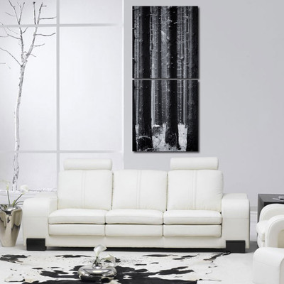 55% OFF on 999 Store Multiple Frames Printed Trees Wall Art Painting -2 Frames (76x25 cm)(Multicolor)