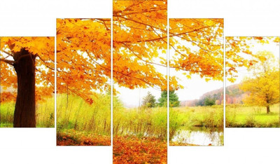 Go Hooked Scenery Wall Art(Multicolor) Go Hooked Scenery Wall Art(Multicolor)