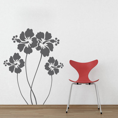 47% OFF on Highbeam Studio Mesmerizing Hibiscus - Small(Grey)