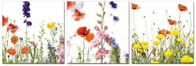 50% OFF on Go Hooked Orange And Yellow Mdf 3 Panel Wallpaper(Multicolor)