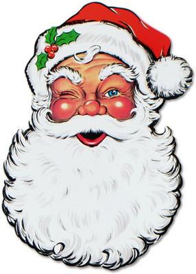 Beistle Santa Face Cutout(Multicolor)