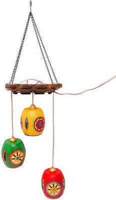 

NG Art Ventura Jhula Hanging Exquisite Set of Three Decorative Lights(Multicoloured.)
