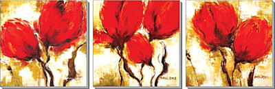 37% OFF on Design Home Wall Art Panel (3 Pieces)(15 inch X inch 15, Multicolor)