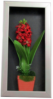 

Fourwalls Artificial Stalk Flower Wall Hanging Frame - 3(20 cm X cm 40, Red, White, Green)