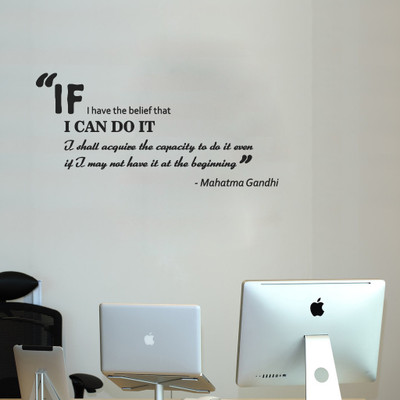 29% OFF on Highbeam Studio Gandhi Quote - Small(Black)