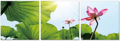 50% OFF on Go Hooked Orange And Yellow Mdf 3 Panel Wallpaper(Multicolor)