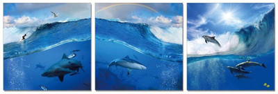 50% OFF on Go Hooked 3 Panel Wall Decor(Multicolor)