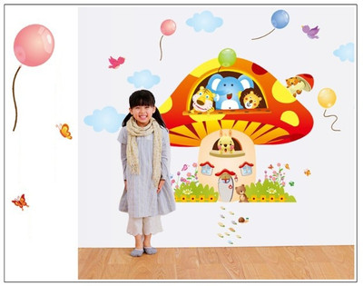 

Oren Empower 2pc/set (Double Sheet) Extra Large Cartoon wall sticker(120 cm X cm 180, Multicolor)