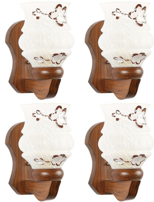 Gojeeva Uplight Wall Lamp Without Bulb(Pack of 4)