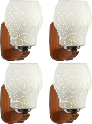 Gojeeva Uplight Wall Lamp Without Bulb(Pack of 4)
