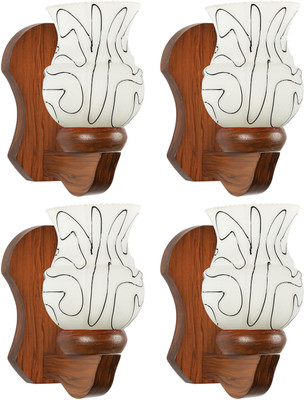 Gojeeva Step Light Wall Lamp Without Bulb(Pack of 4)