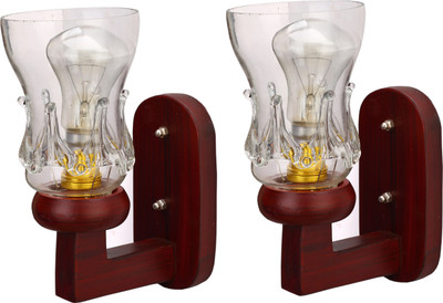 Somil Uplight Wall Lamp Without Bulb(Pack of 2)
