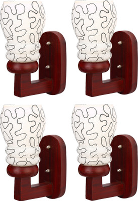 Somil Uplight Wall Lamp Without Bulb(Pack of 4)