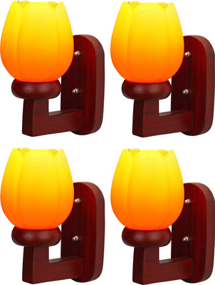 Somil Uplight Wall Lamp Without Bulb(Pack of 4)