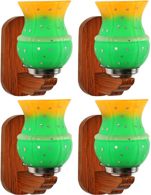 Gojeeva Uplight Wall Lamp Without Bulb(Pack of 4)
