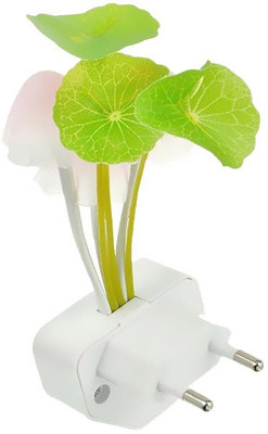 

KRISHANA Anything & Everything White and Green Plastic 0.5 Watts Night Lamp Night Lamp(11 cm, Multicolor)
