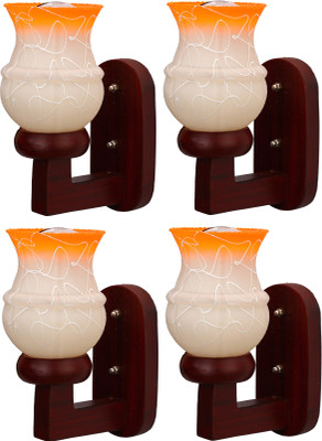 Somil Uplight Wall Lamp Without Bulb(Pack of 4)