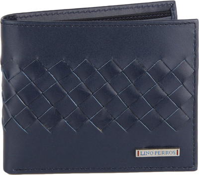 

Lino Perros Men Blue Genuine Leather Wallet(6 Card Slots)