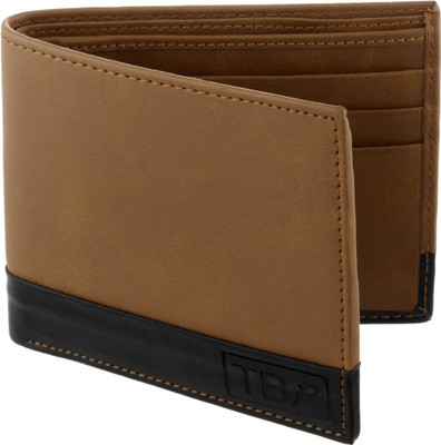 

The Blue Pink Men Brown Artificial Leather Wallet(6 Card Slots), Brown-02