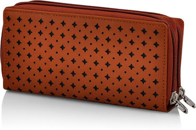 

Butterflies Casual Tan Clutch
