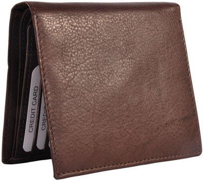 

Hawaishop Men Casual, Formal Brown Genuine Leather Wallet(8 Card Slots), Brown-01