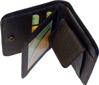 

Orbit Men Casual Black Genuine Leather Wallet(6 Card Slots)