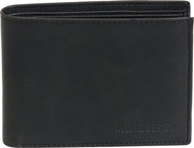 

Allure Design Men Black Artificial Leather Wallet(6 Card Slots)