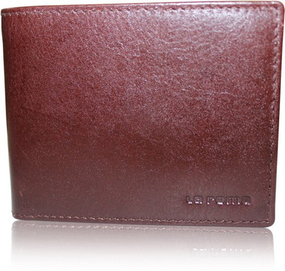 

La Roma Men Brown Genuine Leather Wallet(12 Card Slots)