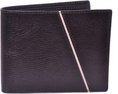 

Fashion ALW Men Black Genuine Leather Wallet(5 Card Slots)