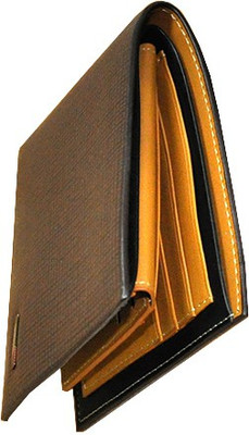 

Accezory Men Grey Canvas Wallet(5 Card Slots)