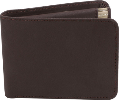 Umda Men Brown Artificial Leather Wallet(3 Card Slots)