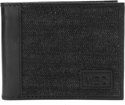 

WAC Men Black Genuine Leather Wallet(6 Card Slots)