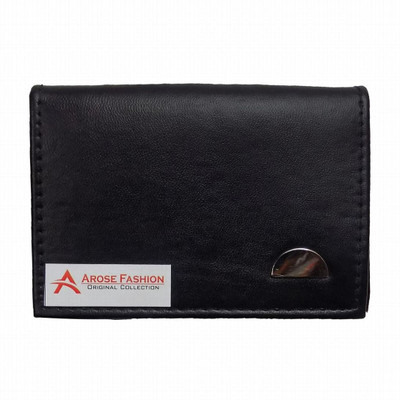 

Arose Fashion Men Black Artificial Leather Card Holder(4 Card Slots)