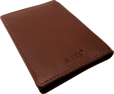 

AurDo Men Brown Genuine Leather Wallet(4 Card Slots)