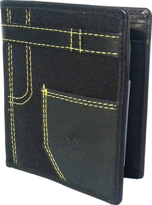 

NUKAICHAU Boys Black Genuine Leather Wallet(12 Card Slots), Blk 12