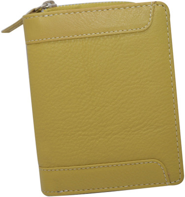 

Knott Women Casual Green Genuine Leather Wallet(8 Card Slots)