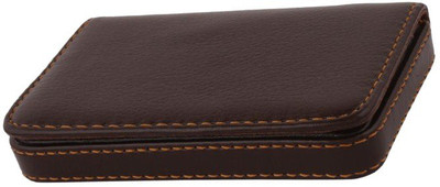 

ShopoSite Men Brown Artificial Leather Card Holder(1 Card Slot)