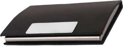 

ShopoSite Men Black Artificial Leather Card Holder(1 Card Slot)