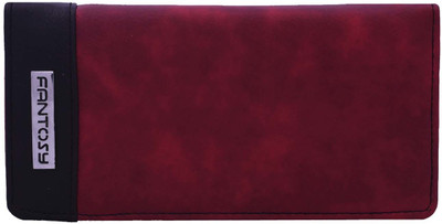 

Fantosy Women Maroon Artificial Leather Wallet, Maroon and black