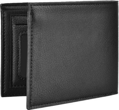 

Sparky Men Black Genuine Leather Wallet(4 Card Slots)