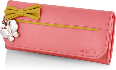 

Butterflies Casual Pink Clutch