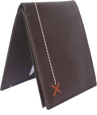 

Accezory Men Brown Genuine Leather Wallet(10 Card Slots)