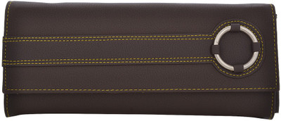 

Cuddle Girls Casual, Formal, Travel, Trendy Multicolor Fabric Wallet(4 Card Slots), Dark brown