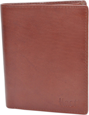 

Knott Men Brown Genuine Leather Wallet(9 Card Slots), Brown-10
