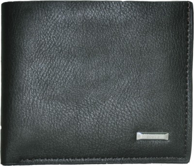 

My Bag Men Black Genuine Leather Wallet(6 Card Slots)