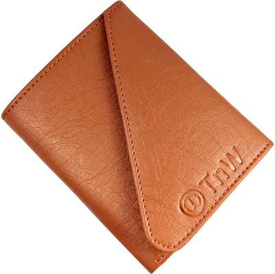 

TnW Men Tan Artificial Leather Wallet(5 Card Slots)