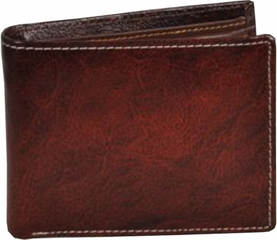 

Divoto Men Brown Genuine Leather Wallet(4 Card Slots), Radish brown