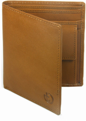 

Trendy Guys Men Tan Genuine Leather Wallet(10 Card Slots)
