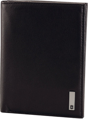 

Victorinox Men Black Genuine Leather Wallet(6 Card Slots), Black leather