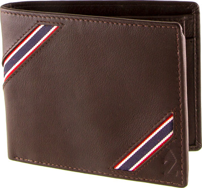 

Zebru Men Brown Genuine Leather Wallet(6 Card Slots)